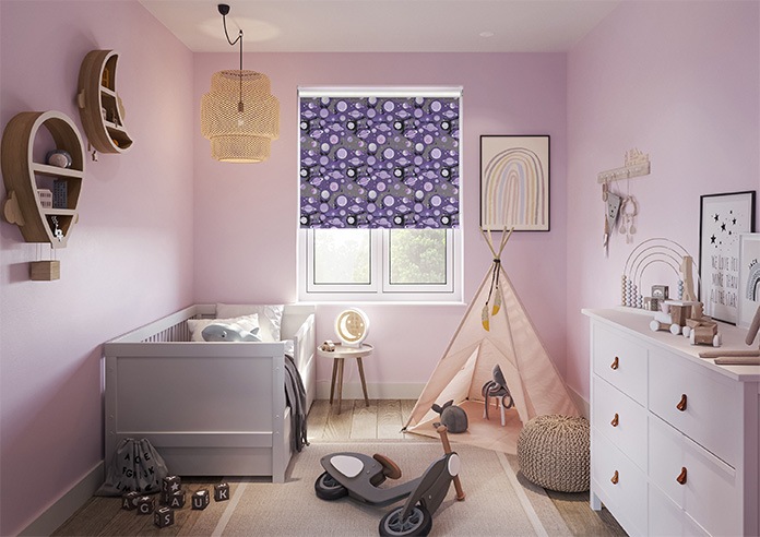 Interstellar, Violet Cosmos - Roller Blind - Image 8